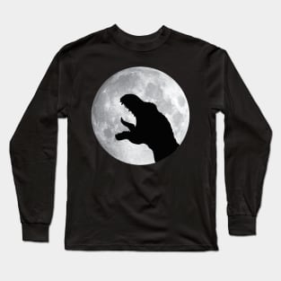 T rex moon Long Sleeve T-Shirt